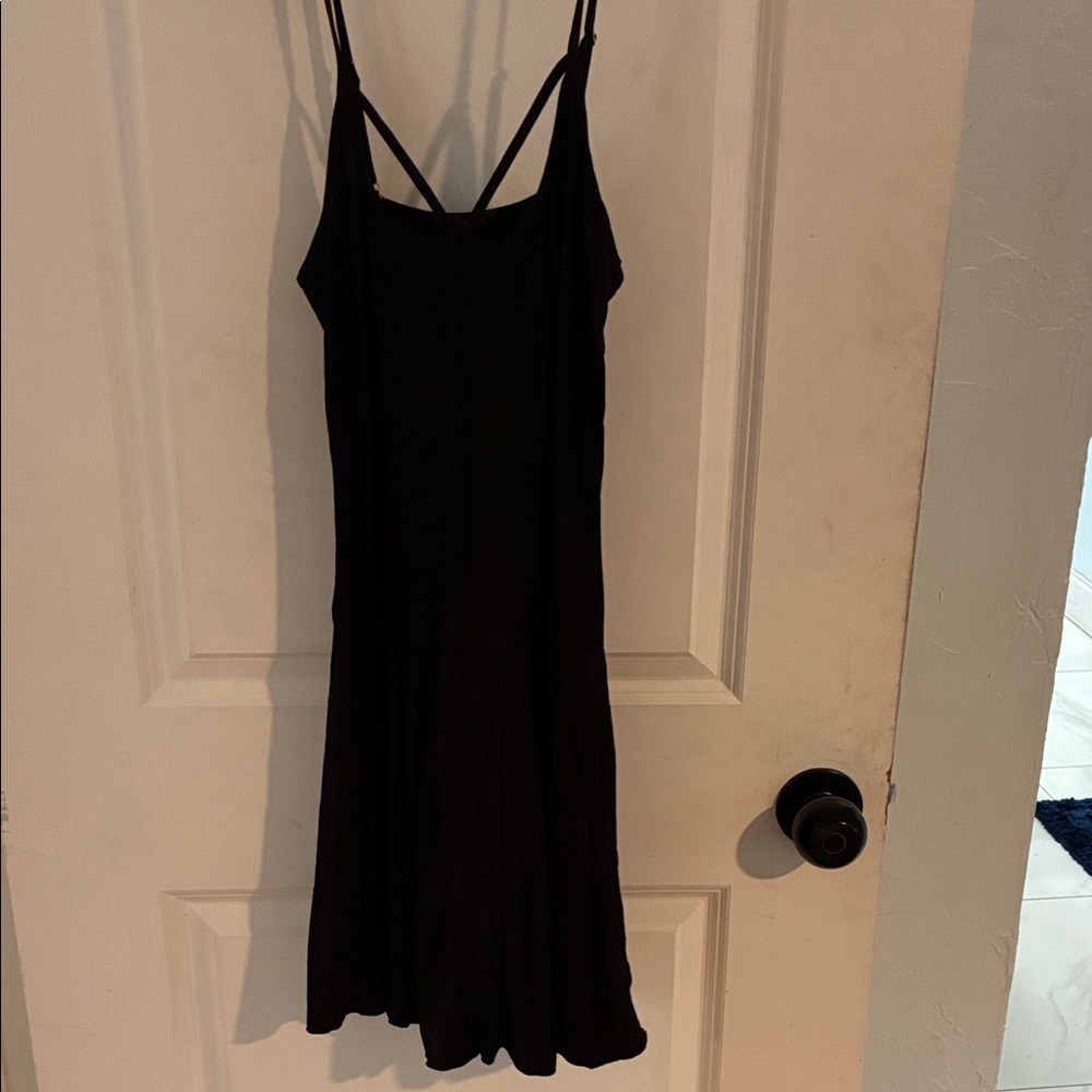 Chic Black Strapless Dress